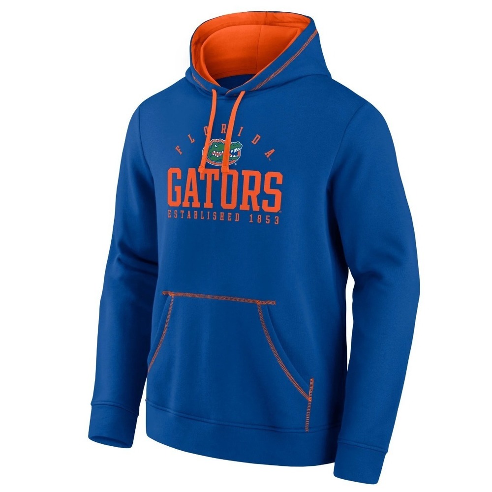Men's Fanatics Royal Florida Gators Toppler Fleece Pullover Hoodie Medium NEW